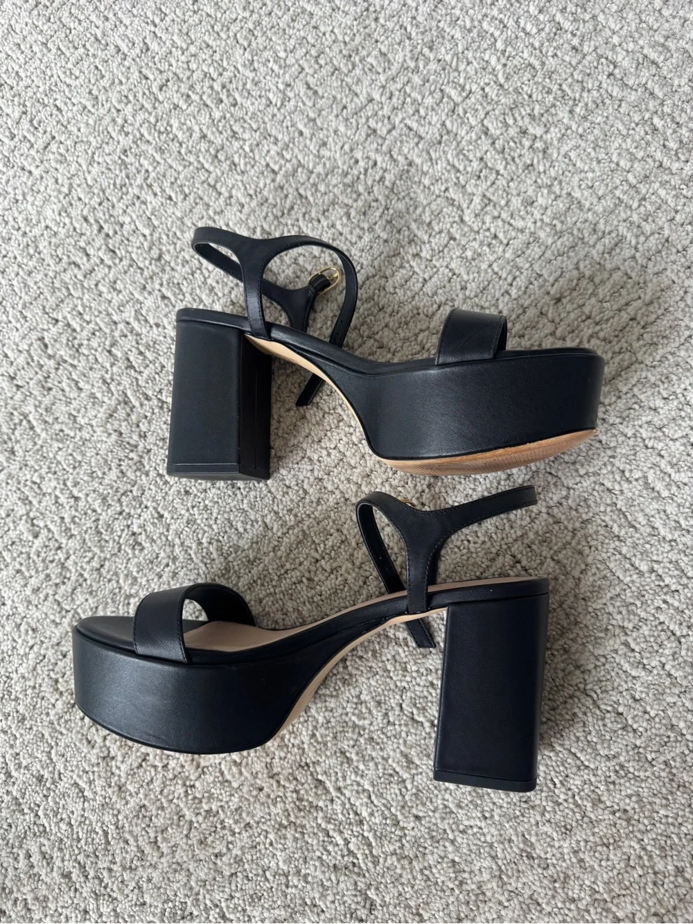 Stuart Weitzman Dancer mid block platform sandal